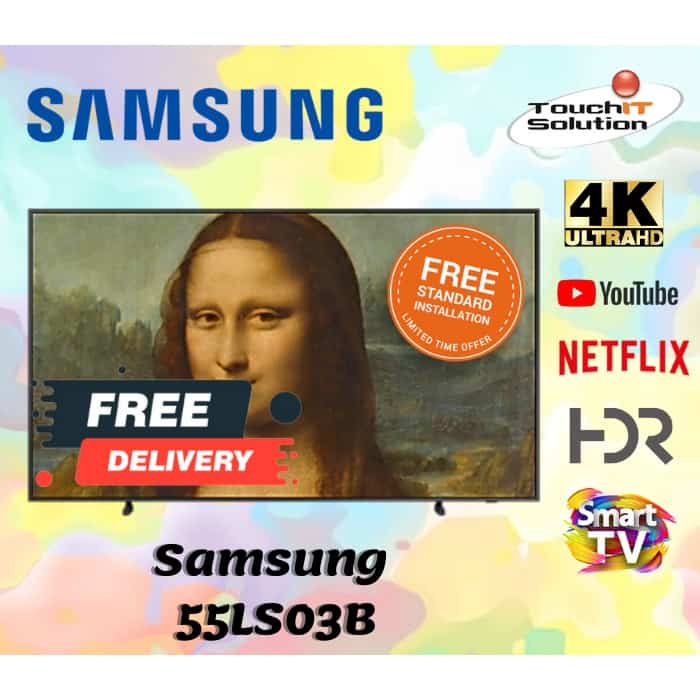 Samsung 55 Inch LS03B The Frame 55LS03B QLED 4K Smart Lifestyle TV ...